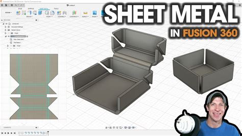 creating sheet metal parts in fusion 360|fusion 360 sheet metal tutorial.